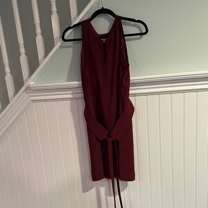 Joie Burgundy Backless Dress